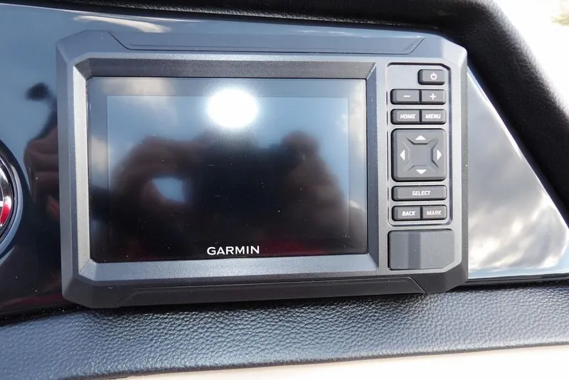 Slide: The Image of Garmin display on 2026 Bennington S Swingback 22 SSB boat dashboard. - 27