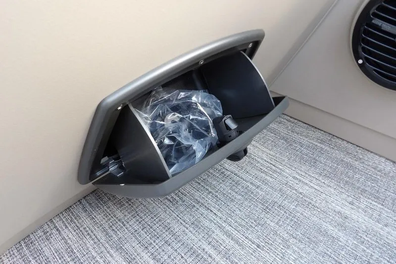 Slide: The Image of Storage compartment in 2026 Bennington S Swingback 22 SSB boat interior. - 36