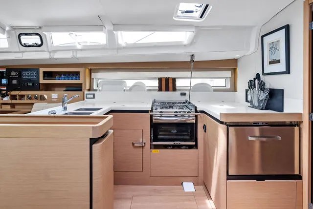 Slide: The Image of Modern bathroom sink in 2026 Jeanneau NC 1095 Fly Series 2 yacht interior. - 38