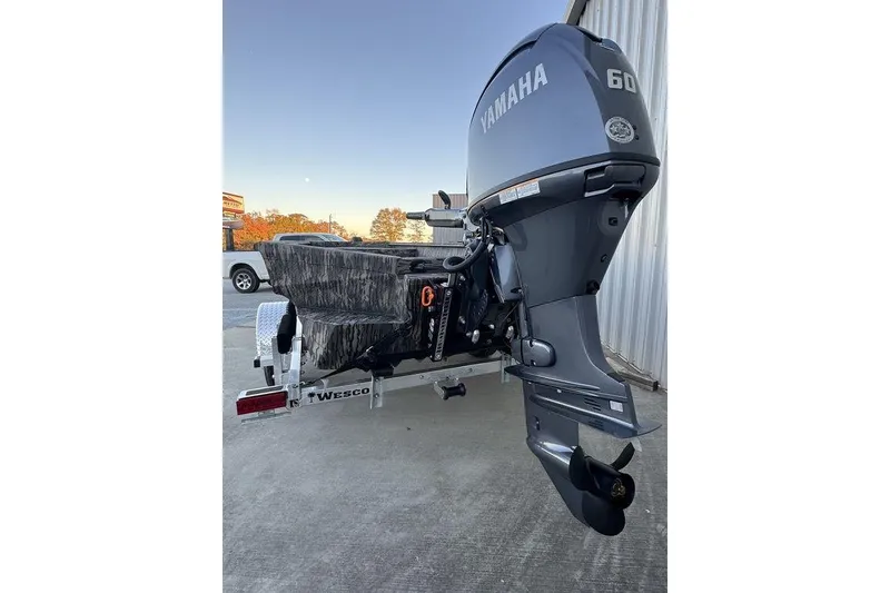 Slide: The Image of 2025 Havoc 1756 MRST boat with Yamaha 60 outboard motor on Wesco trailer. - 4