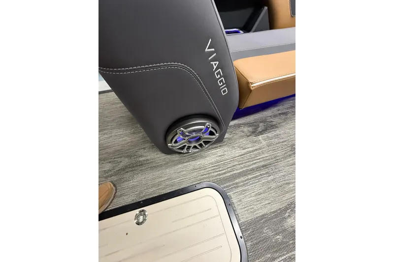 Slide: The Image of Viaggio Diamante 24S 2026 interior with sleek seating and integrated speaker design. - 15