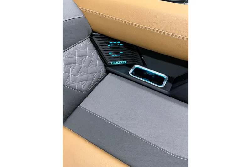 Slide: The Image of Interior of 2026 Viaggio Diamante 24S with modern seat design and ambient lighting. - 16