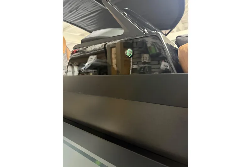 Slide: The Image of 2026 Viaggio Diamante 24S interior detail with sleek black finish and modern design elements. - 23