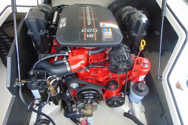 Slide: The Image of 2016 Regal 2000 ESX Bowrider engine, featuring a powerful 225 V6 motor. - 20