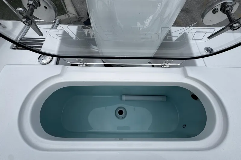 Slide: The Image of Livewell on 2026 Sea Pro 240 Dual Console boat, featuring sleek design and functionality. - 22