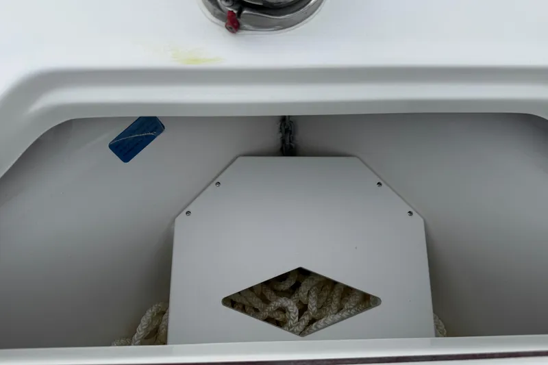 Slide: The Image of Anchor storage compartment of 2026 Sea Pro 240 Dual Console boat. - 32