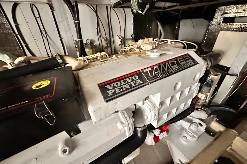 Slide: The Image of Volvo Penta TAMD 63 engine in 1998 Navigator 4800 yacht, high-performance marine engine. - 8