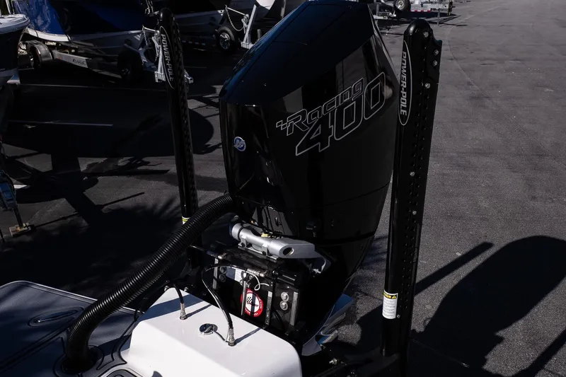 Slide: The Image of Turner Boatworks 24 SAVAGE 2026 with Racing 400 engine and Power-Pole anchors. - 30