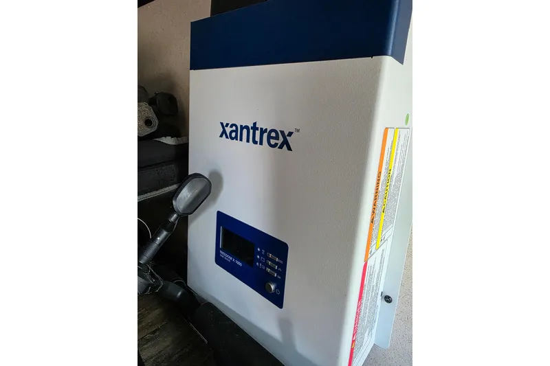 Slide: The Image of Xantrex power inverter in 2018 Heritage Glen 356QB RV. - 36