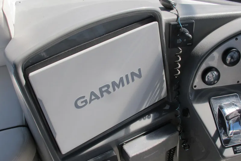 Slide: The Image of Garmin navigation system on 2006 Cruisers Yachts 385 Motoryacht dashboard. - 15