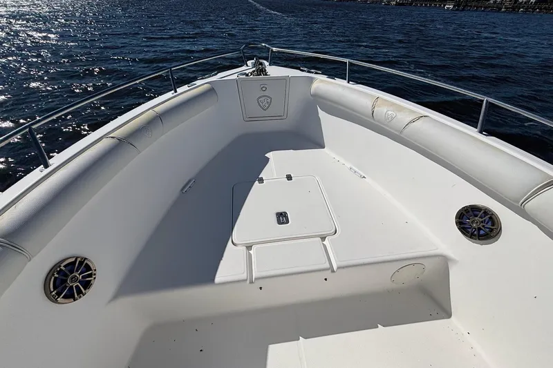 Slide: The Image of 2006 Century 2600 Center Console boat deck on open water. - 6
