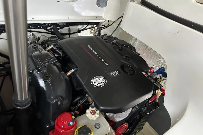Slide: The Image of Engine compartment of 2022 Cobalt R35 with Volvo Penta 380 V8 engine. - 7