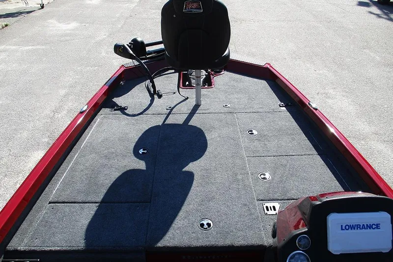 Slide: The Image of 2026 Ranger RT188P Fishing boat deck with seating and Lowrance equipment. - 10