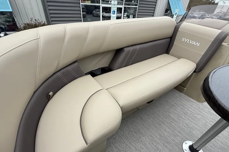 Slide: The Image of Luxurious seating on 2026 Sylvan Mirage 822 PARTY FISH pontoon boat. - 14