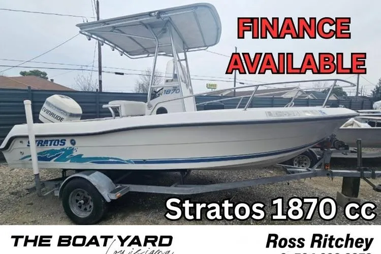 The Image of 1997 Stratos 1870 CC boat on trailer, finance available, displayed at The Boat Yard. - 0