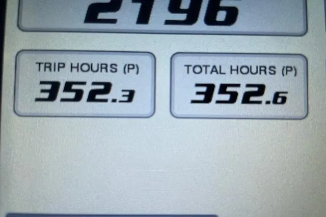 Slide: The Image of Display showing trip and total hours for NorthCoast 315, 2023 model. - 47