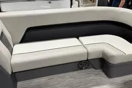 Slide: The Image of 2026 Qwest C-Class 18 Cruise boat seating, featuring modern design and comfortable upholstery. - 4