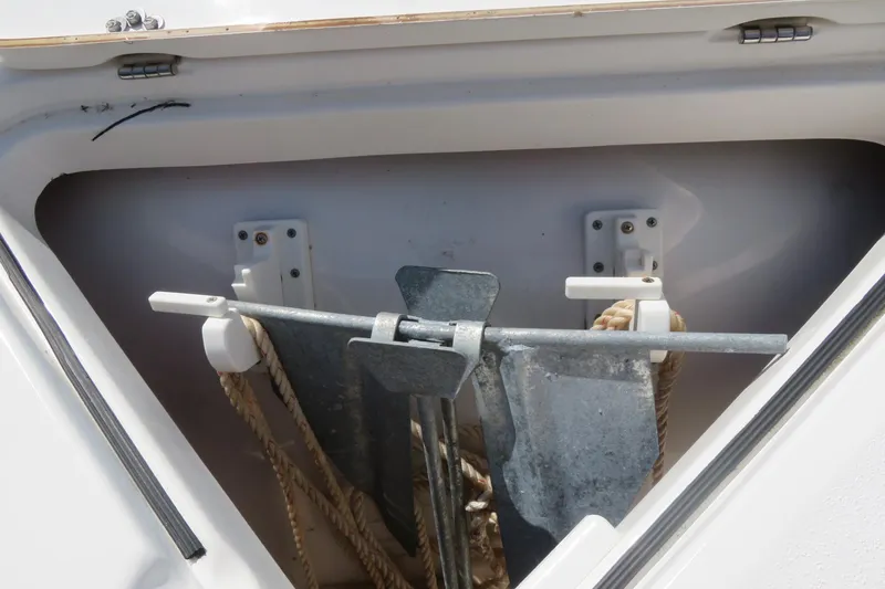 Slide: The Image of Anchor storage compartment on a 2015 Sea Fox 226 Traveler boat. - 16