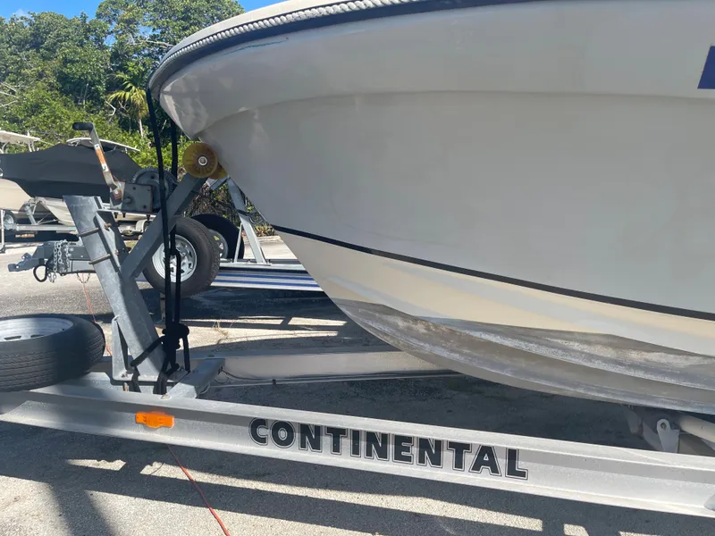 Slide: The Image of 1986 Gulf Stream Yachts custom boat on Continental trailer. - 8