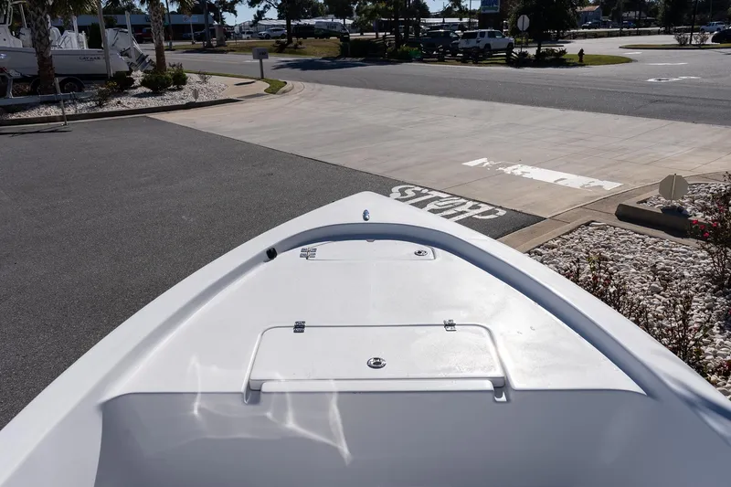 Slide: The Image of Bow view of 2026 Sea Pro 172 Bay boat at a marina. - 16
