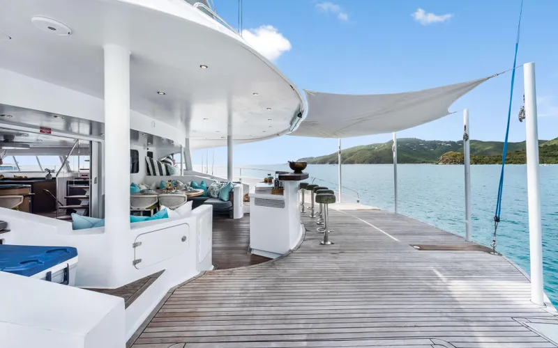 Slide: The Image of Luxurious 2013 Two Oceans OPEN OCEAN 750S yacht with spacious deck and scenic ocean view. - 18