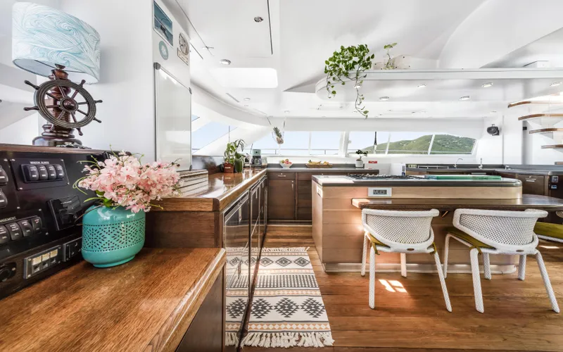 Slide: The Image of Luxurious interior of 2013 Two Oceans OPEN OCEAN 750S yacht with modern decor and natural light. - 44