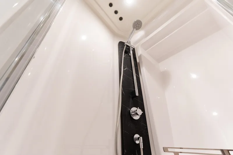 Slide: The Image of Luxurious shower in 2023 Azimut Fly 50 yacht, featuring sleek modern design. - 104
