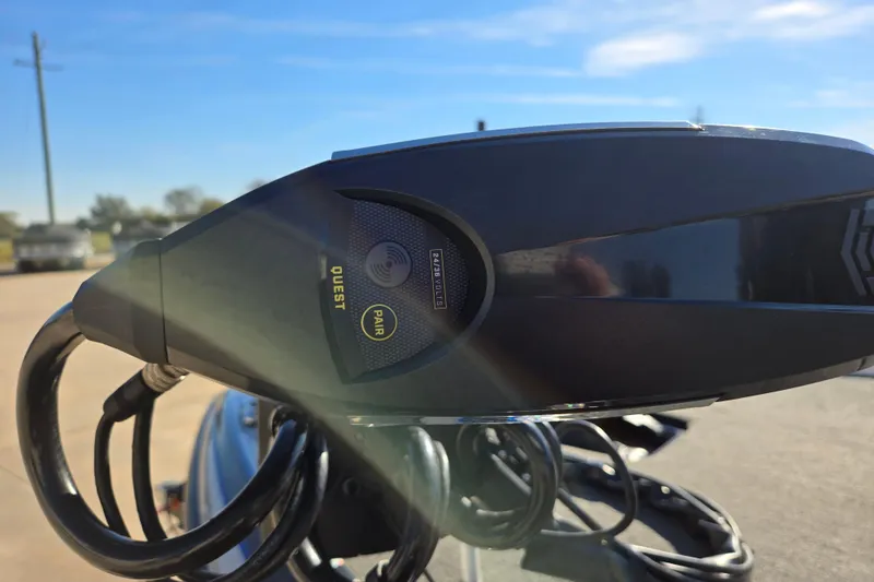 Slide: The Image of Close-up of 2025 Skeeter FXR20 PRO boat control panel in sunlight. - 6