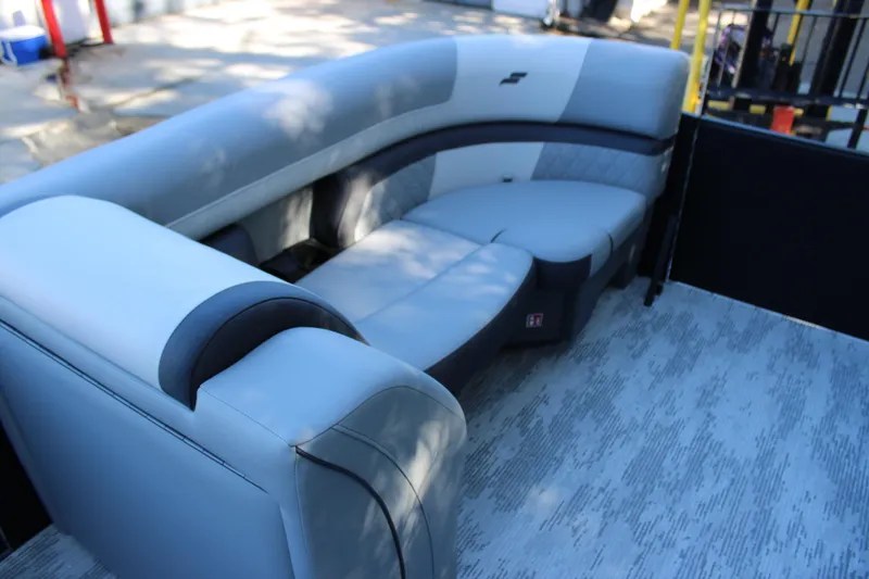 Slide: The Image of Luxurious seating in 2026 Starcraft EXS 3 boat, featuring modern design and comfort. - 28
