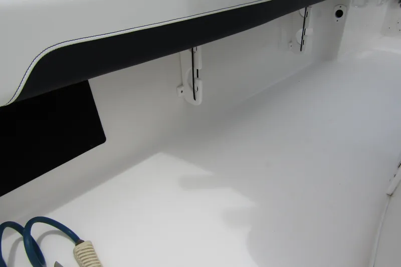 Slide: The Image of Interior view of 2021 Tidewater 2700 Carolina Bay boat, showcasing sleek design and storage features. - 36