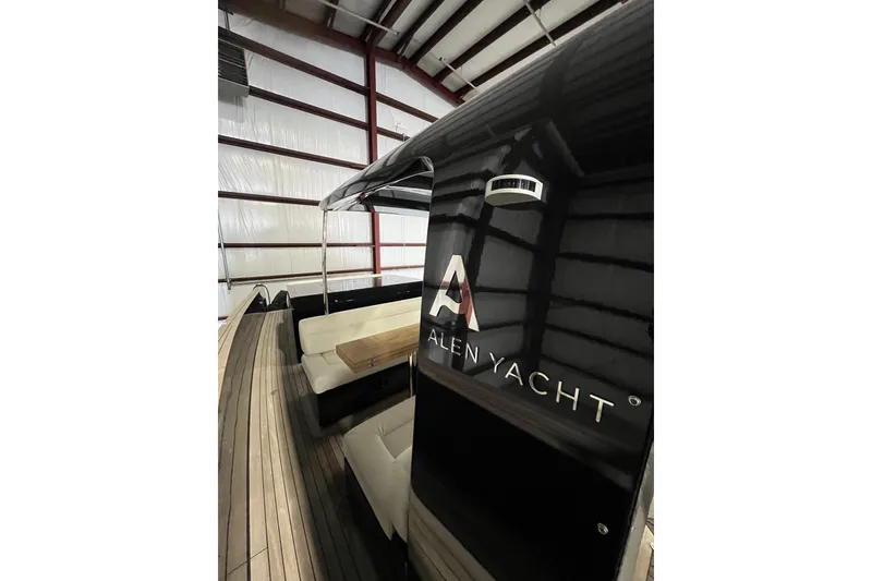 Slide: The Image of Luxury Alen 45 yacht interior with sleek design, 2018 model. - 24