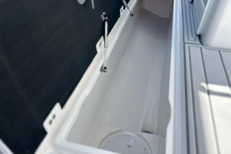 Slide: The Image of Storage compartment of 2026 Sea Fox 368 Commander boat, featuring sleek design and ample space. - 61