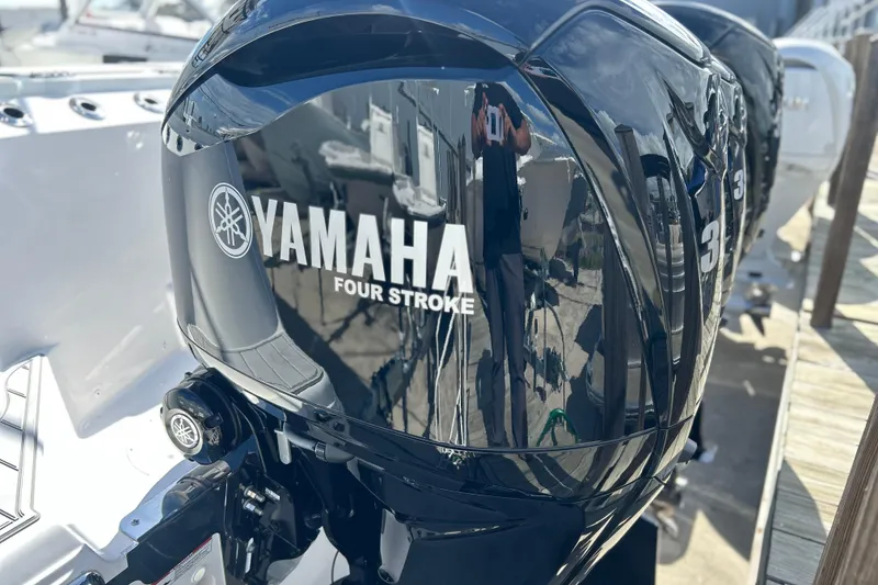 Slide: The Image of Yamaha four-stroke engine on 2026 Sea Fox 368 Commander boat. - 74