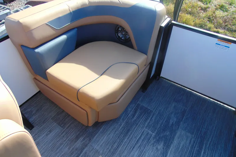Slide: The Image of Luxurious seating in 2026 Godfrey Sweetwater 2486 QS iMPACT pontoon boat. - 22