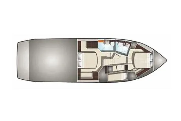 Slide: The Image of Manufacturer Provided Image: Top view layout of 2020 Galeon 500 Fly yacht interior. - 71