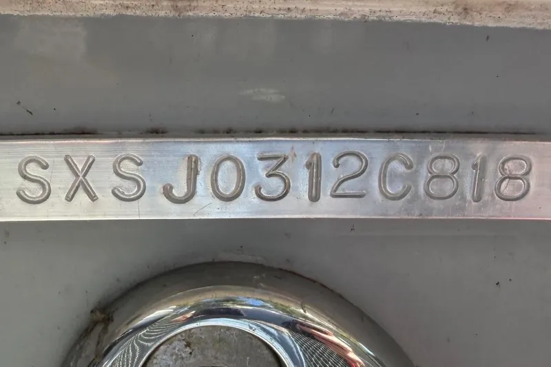 Slide: The Image of 2018 Sea Hunt Gamefish 30 Coffin Box hull identification number. - 81