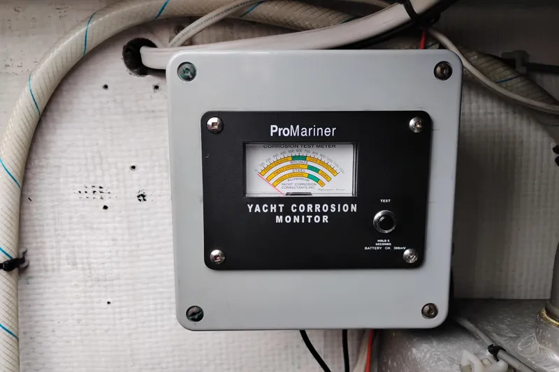Slide: The Image of ProMariner yacht corrosion monitor on 2002 Canoe Cove 50 Pilothouse Motor Yacht. - 86