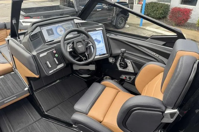 Slide: The Image of 2026 Supra SE dashboard with advanced digital displays and modern steering wheel design. - 11