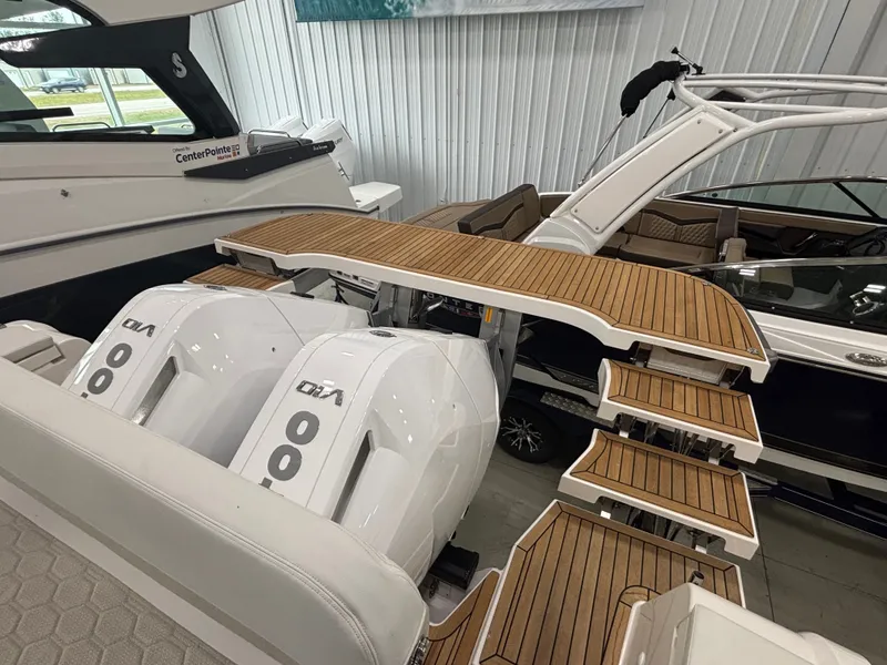 Slide: The Image of Luxury boat with dual engines and teak deck, Nimbus Commuter 11 MKII Legacy Edition, 2026 model. - 3