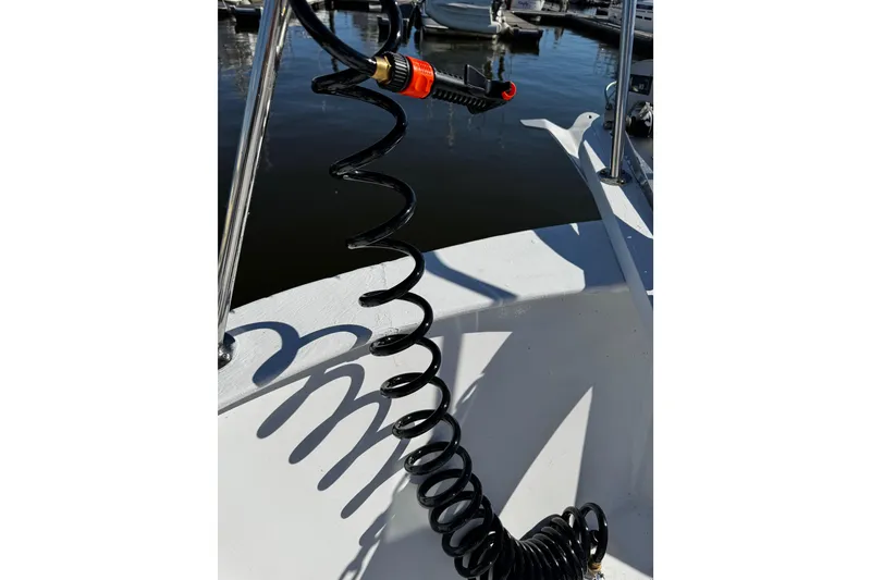 Slide: The Image of 1982 Marine Trader Europa boat deck, salon entry door - 15