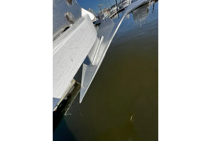 Slide: The Image of instruments on the flybridge 1982, 34 ft. Marine Trader Europa boat , "Sandpiper" - 32