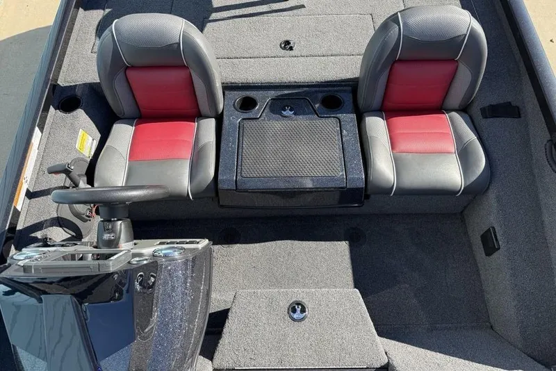 Slide: The Image of Dashboard of 2018 Ranger RT198P boat with Lowrance fishfinder and gauges. - 10