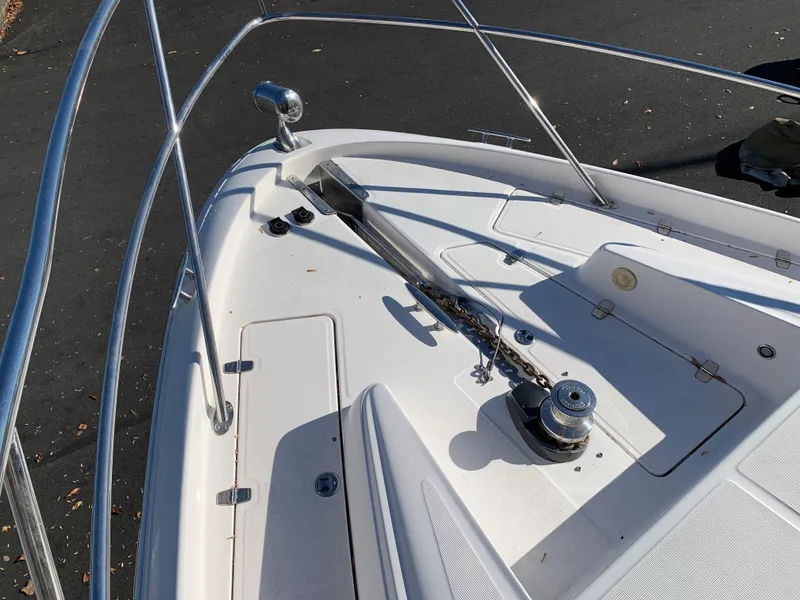 Slide: The Image of 2009 Regal 4460 boat bow with anchor and winch system. - 22