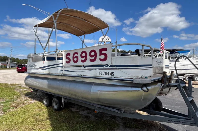 Slide: The Image of 2005 Bentley Pontoons 200 Fish for sale, priced at $6995, on trailer. - 30