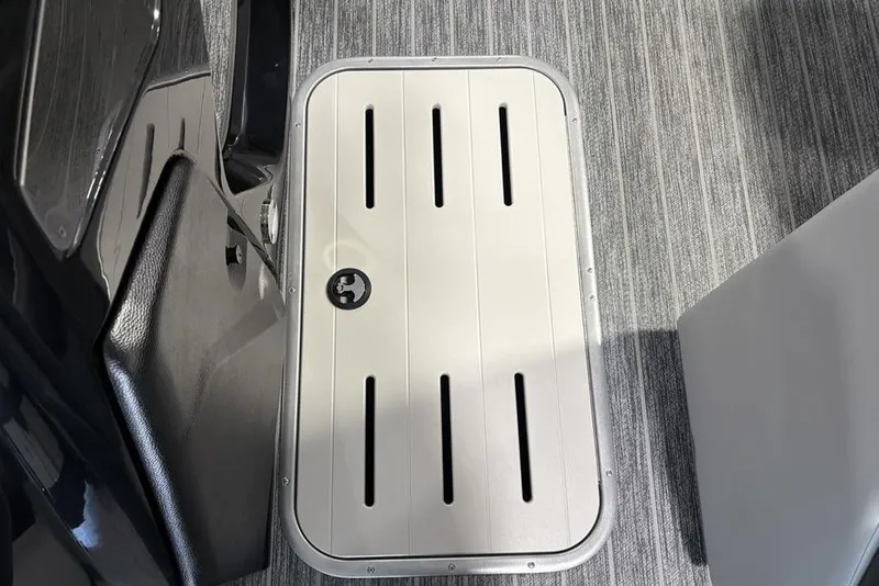 Slide: The Image of Hatch on 2026 Premier 230 Sunsation RL boat, featuring sleek design and modern flooring. - 18