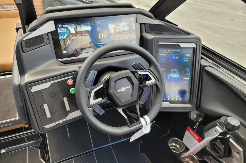 Slide: The Image of 2026 Supra SL dashboard with advanced digital displays and modern steering wheel design. - 11