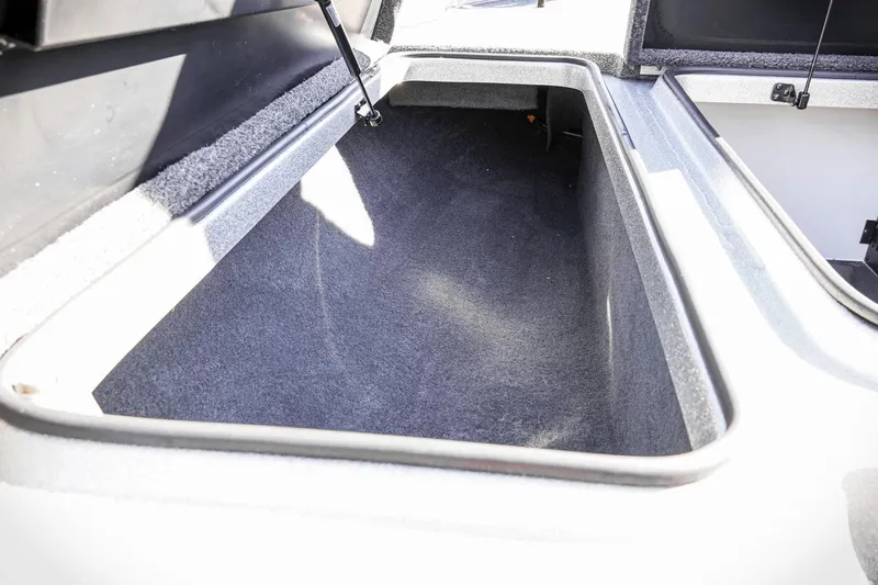 Slide: The Image of Open storage compartment in 2024 Triton 20XP boat, showcasing spacious interior. - 24