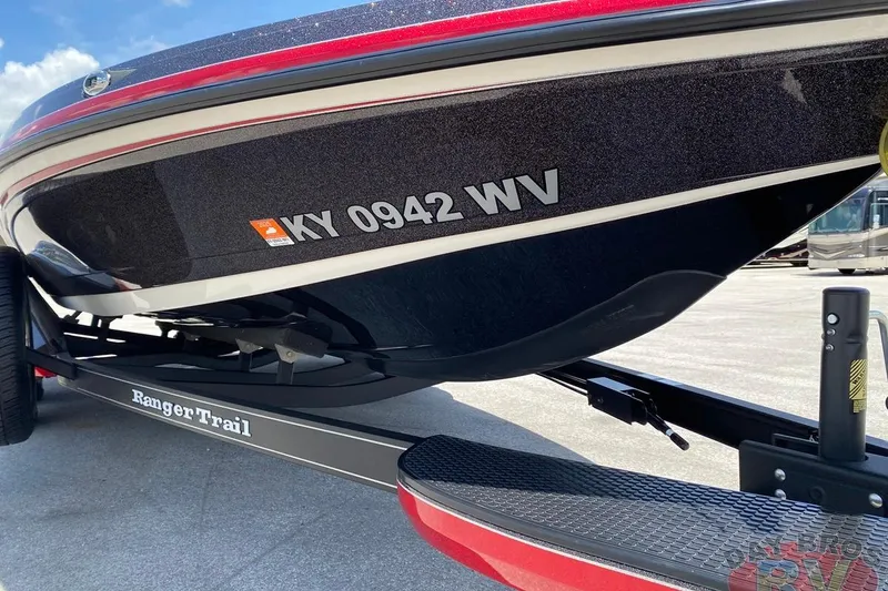 Slide: The Image of 2020 Ranger Z520L boat on Ranger Trail trailer, registration KY 0942 WV. - 62