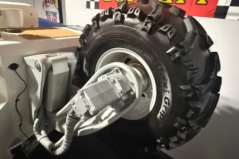 Slide: The Image of 2021 Sealegs 7.5M RIB with rugged Maxi Grip tire and hydraulic system. - 39