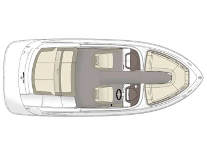 Slide: The Image of Manufacturer Provided Image: Top view layout of a 2013 Sea Ray 210 SLX boat. - 18